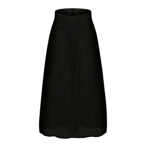 Avencea - Women's Elegant Chic Formal Maxi Skirt with Pockets and Bow Belt