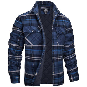 Avencea | Men's Lumberjack Jacket in Timeless Checkered Design