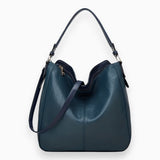 Black leather designer shoulder bag for women with a luxurious and stylish design, featuring a green variant, a single size, and a durable strap.