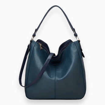 Black leather designer shoulder bag for women with a luxurious and stylish design, featuring a green variant, a single size, and a durable strap.