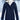 
A marine blue winter waterproof fleece-lined women's parka in size 4XL, featuring a high collar, long sleeves, and insulated material designed for breathability and protection against snow.