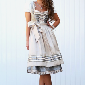 Avencea - Unique Traditional Dress/Dirndl for Women with Apron and Blouse