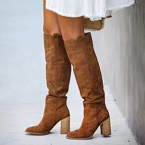 Avencea | Women’s Knee-High Suede Boots