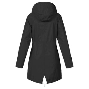 Avencea Classic Outdoor Rain Jacket with Wool and Hood for Women | Waterproof and Ideal for Outdoor Activities