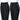 Avencea - Black Stretch Trousers with High Waist for Women