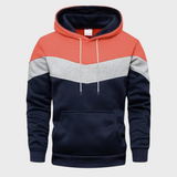 Trekkoord grijze hoodie met capuchon voor heren