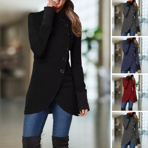 Avencea - Women's Stand Collar Coat