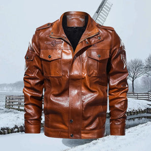 Avencea - Stylish Men's Leather Jacket for the Modern Gentleman