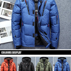 Warm Thick Winter Jacket with Fur Lining and Hood for Men | Ideal for Outdoor Activities