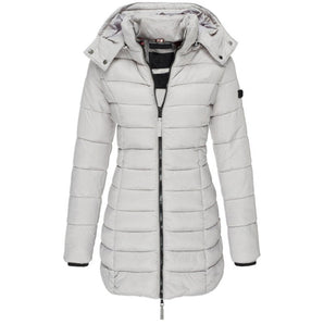 Avencea Women's Parka Coat | Long Jacket with Hood and Down Filling for Winter Luxury