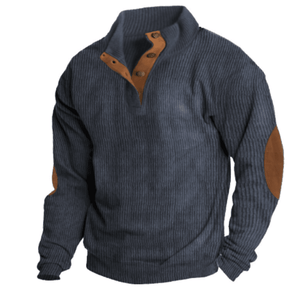 Avencea - Men's Casual Ribbed Sweatshirt