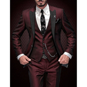 Avencea - 3-piece Linen Set for Men, Business Blazer, Waistcoat, and Trousers